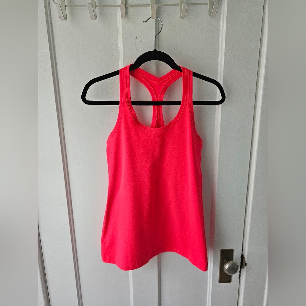 Bright pink Lululemon Tank size 6